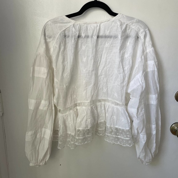Free People Nostalgic Feels Peasant Blouse - Picture 10 of 10